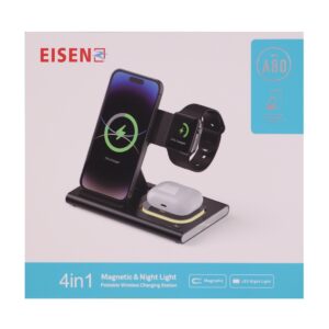 Eisenz 4 in 1 Foldable Wireless Charging Station - A80