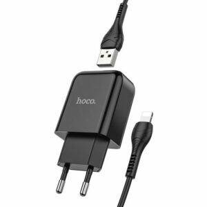Hoco Travel lader set incl kabel Lightning - Black