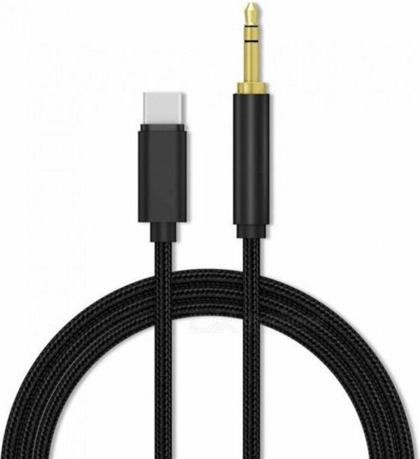 Xssive USB-C naar Aux 3.5mm Jack Audio Kabel XSS-C3.5BR Zwart